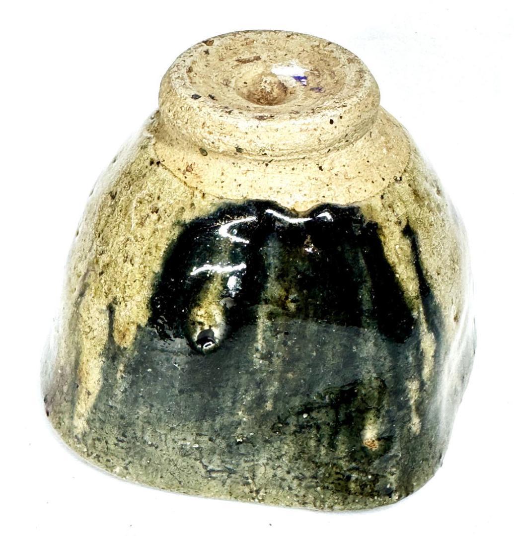 江戸時代中期 尾張徳川家御用窯 御深井焼 茶碗 伝世品焼物 ウブ品