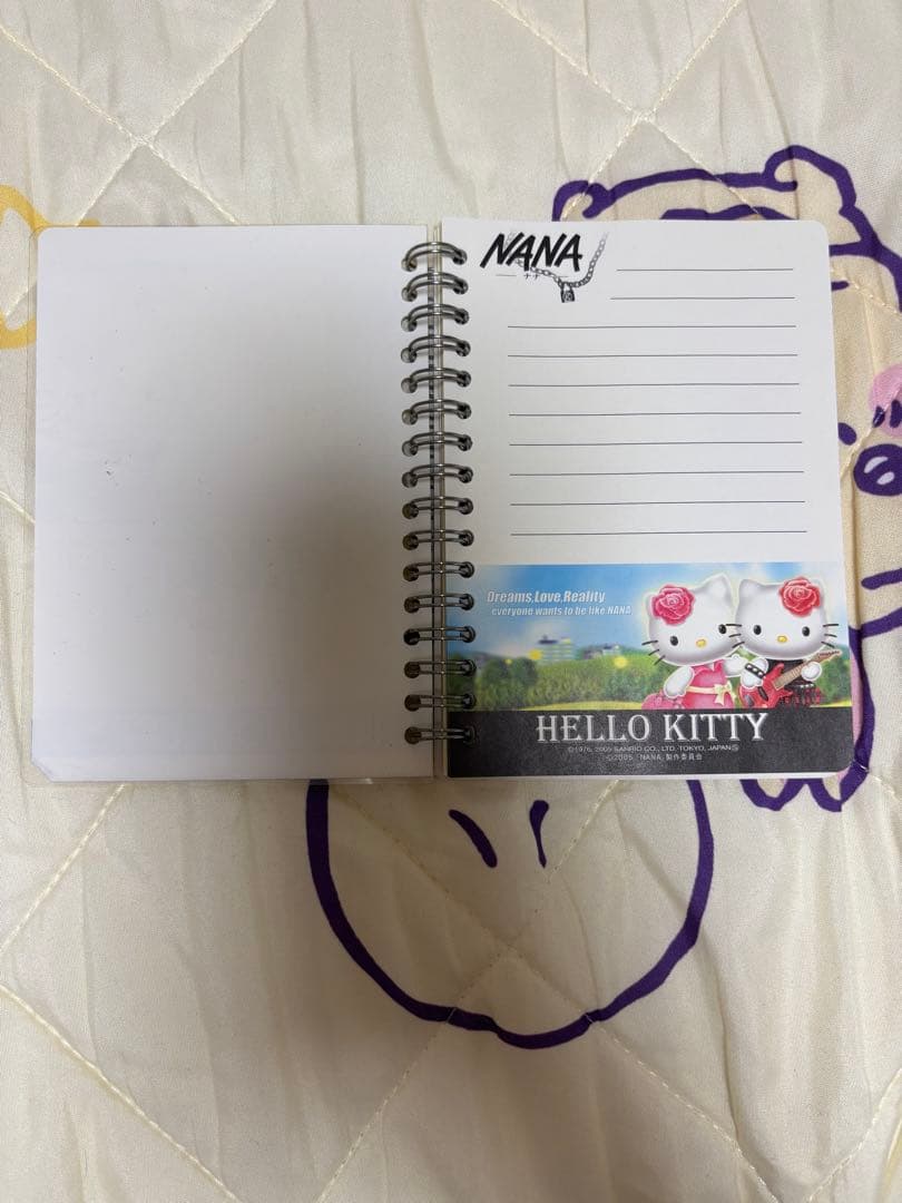 ハローキティ　ナナ　コラボ　ぬいぐるみマスコット　小松奈々　大崎ナナ　メモ帳