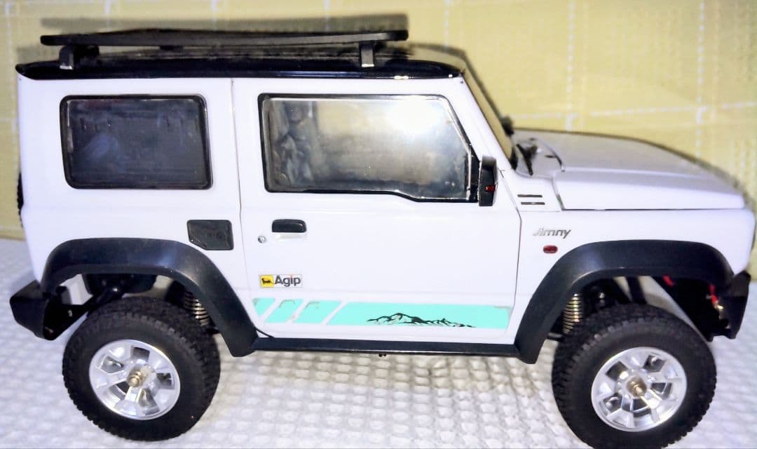 c*a様 スズキ ジムニー 1/16 ラジコン ホワイト 専用トレーラー付き