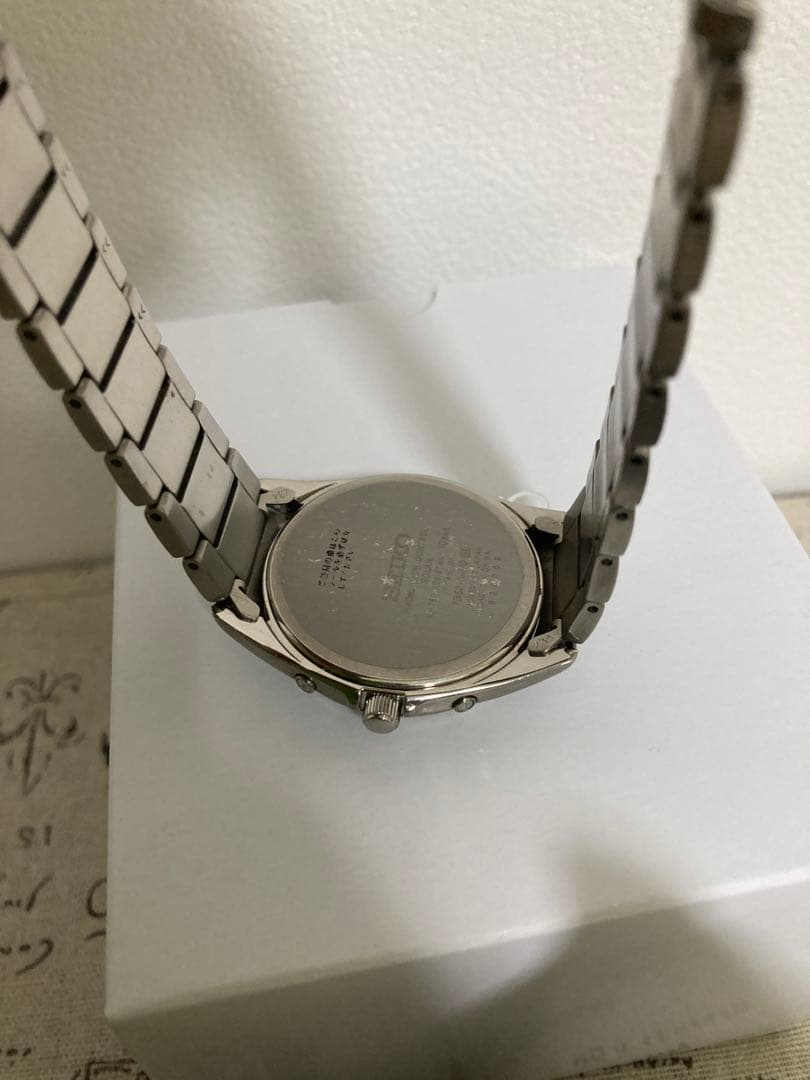 美品！ SEIKO セイコー チタン 電波 メンズ フルコマ sbtm229