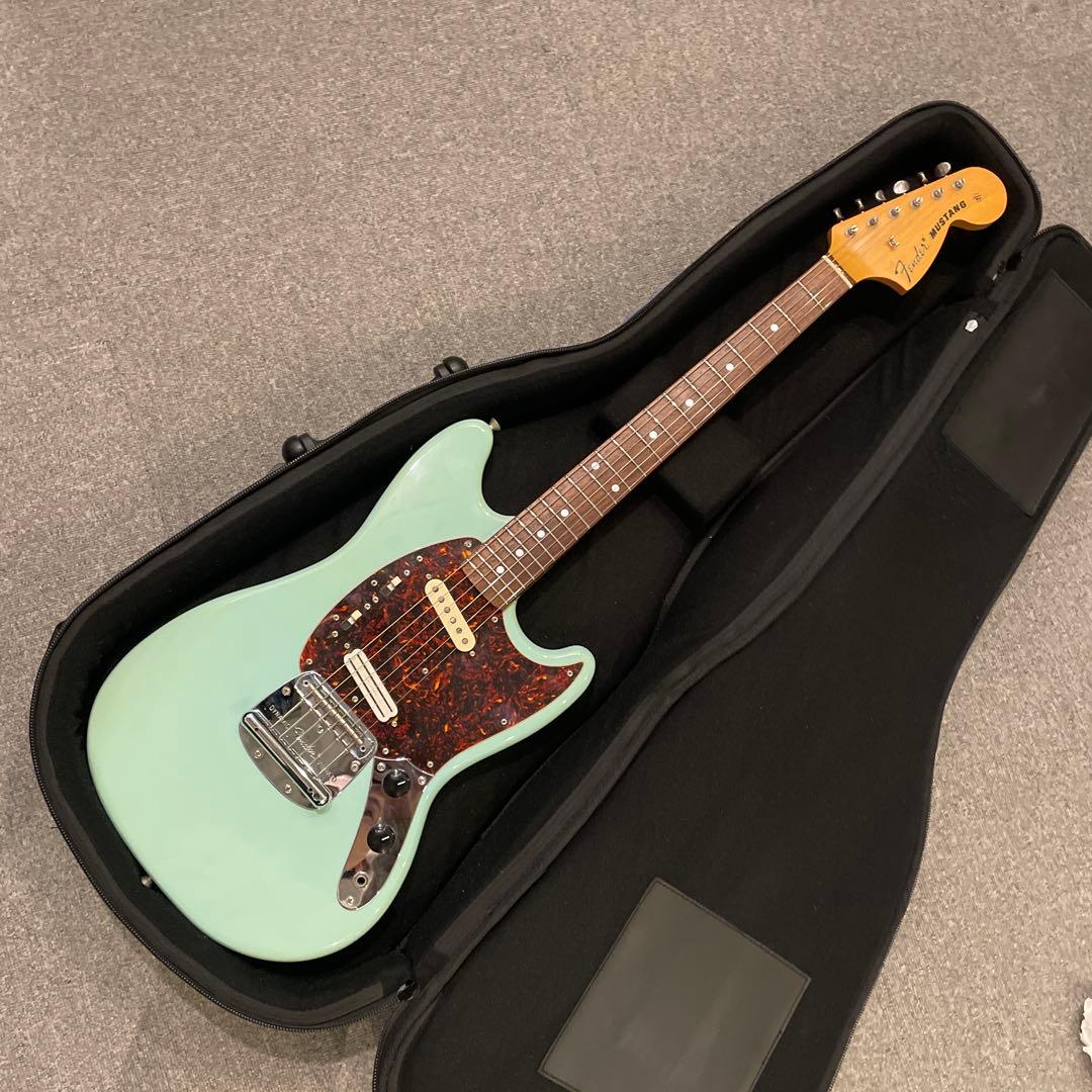 フェンダー ムスタング エレキギター ピックアップ換装 ギグバック付