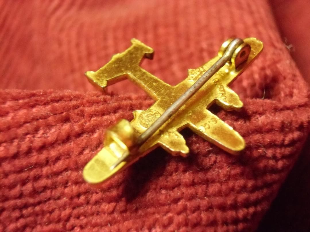 ★１９４０年代＊アメリカ軍＊Ｂ２５ミッチェル爆撃機＊ラペルピン（実物）