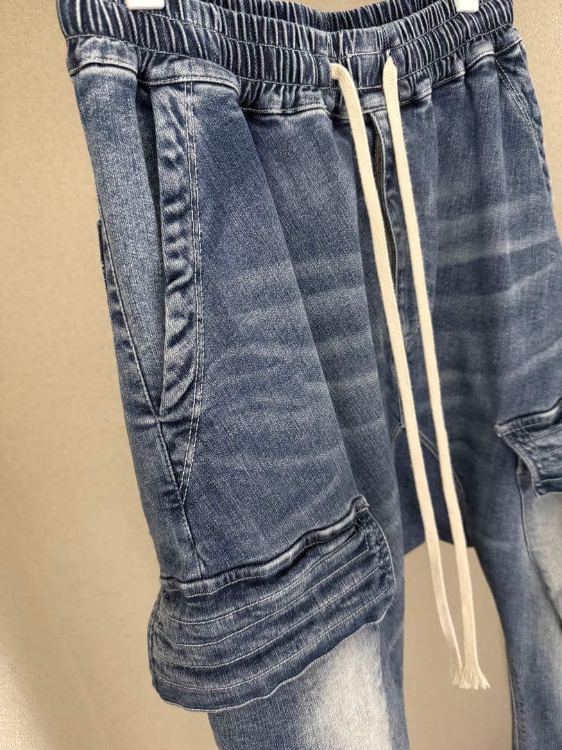 希少モデル】A.F ARTEFACT ストレッチ サルエル カーゴ デニム - メルカリ