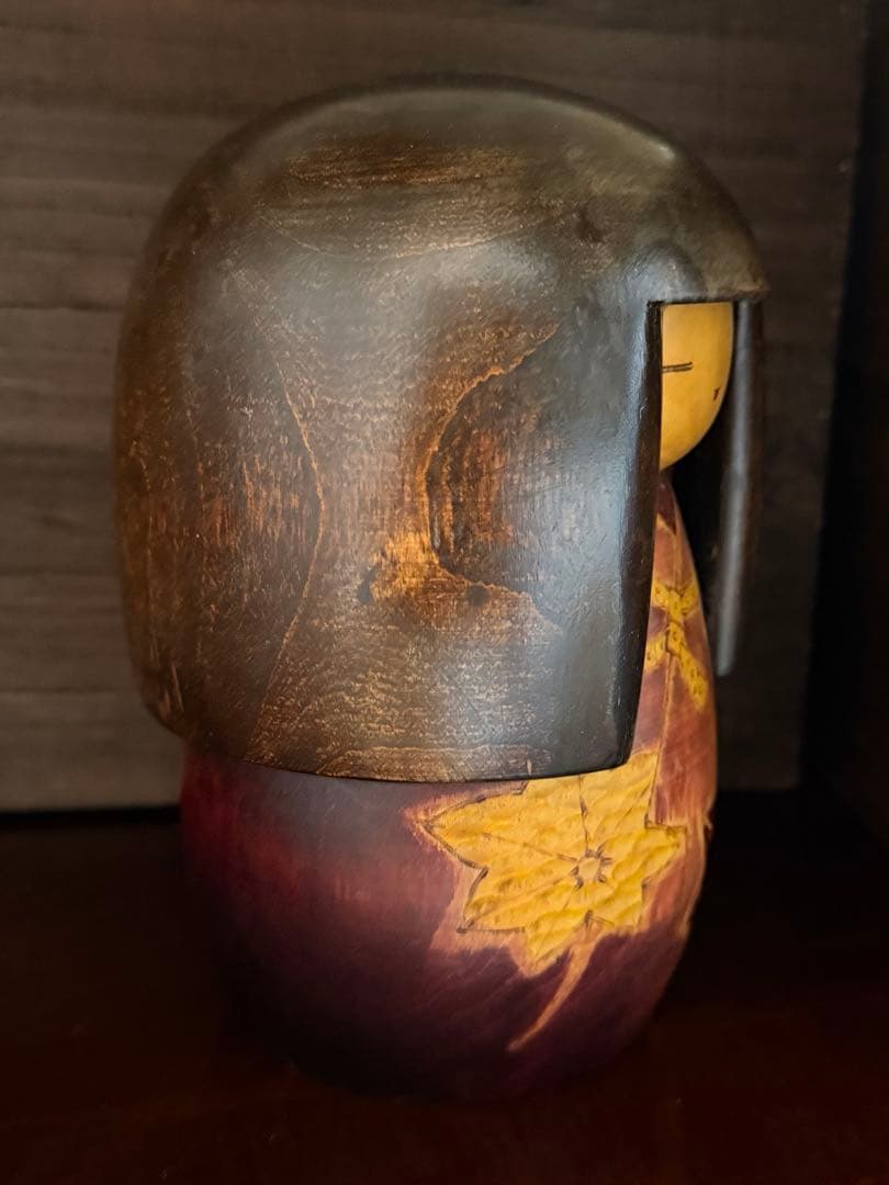 希少・重厚感あり】創作こけし 加藤竜雄 作｜約17cm｜存在感のある一点