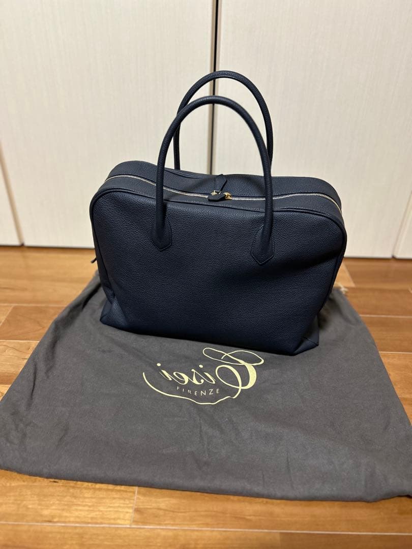 Cisei guji別注 901 シュリンクレザーブリーフケース　ネイビー