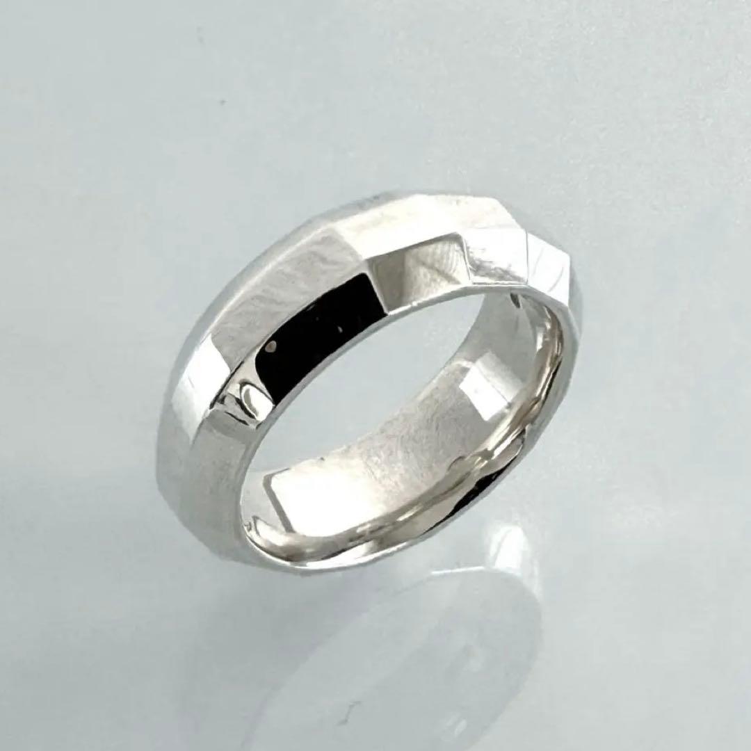 美品【e.m.】シルバー925多面体デザイン リング