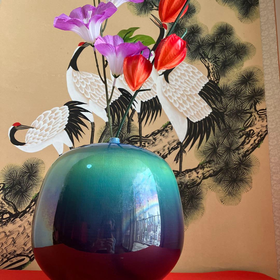 マ*ケ様 三代徳田八十吉.大壺.茶道具 茶室.花入れ マ