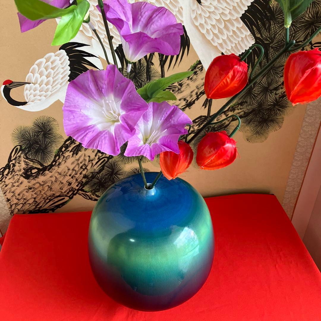 マ*ケ様 三代徳田八十吉.大壺.茶道具 茶室.花入れ マ