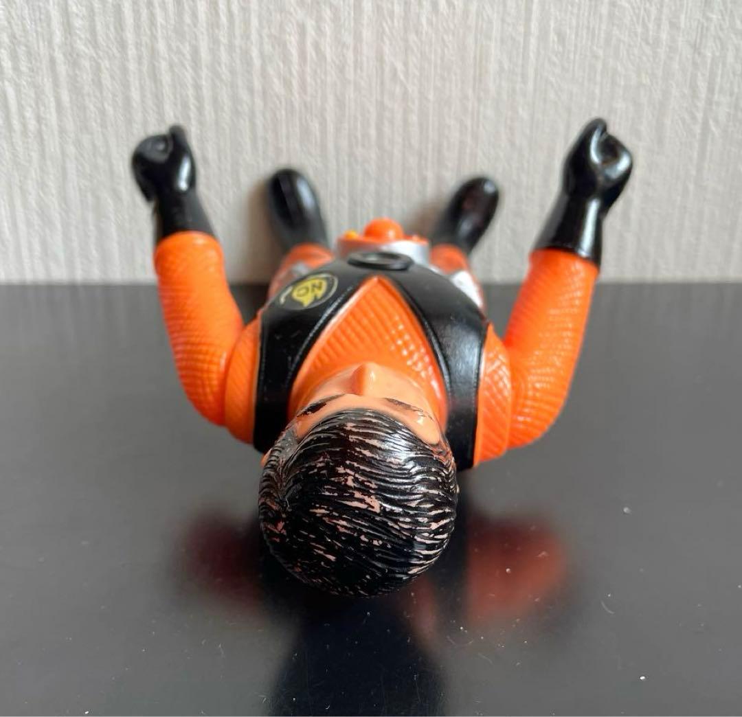 旧バンダイ 忍者キャプター 雷忍 スタンダードサイズ 面取れソフビ 面