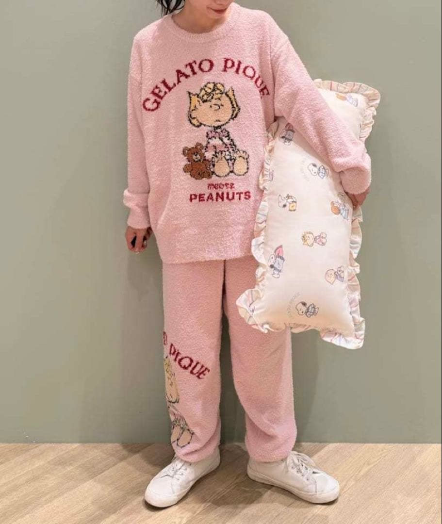 ジェラートピケ オリジナルアート ジャガードプルオーバー＆ロングパンツセット