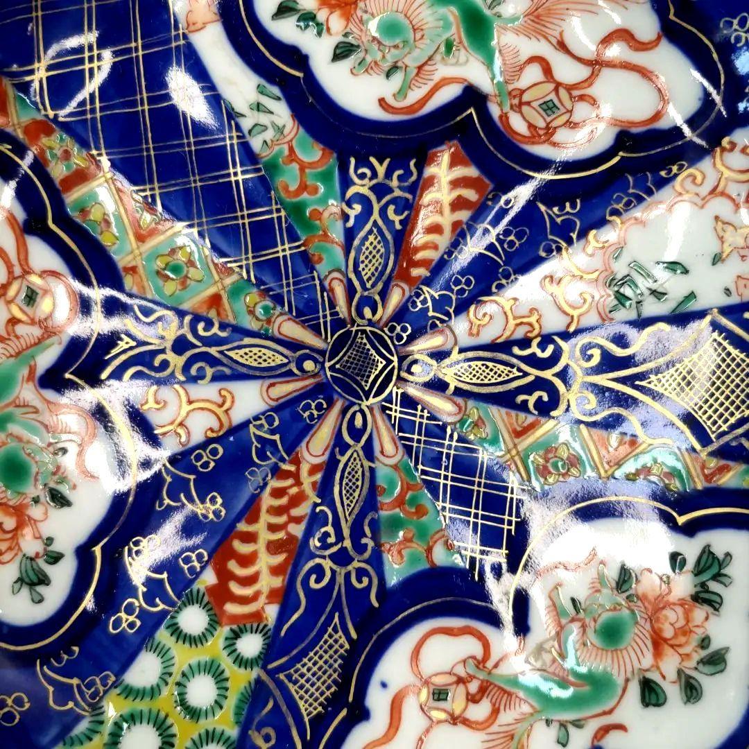 有田焼　伊万里焼　古伊万里　金彩　色絵　6寸皿　なます皿　小皿　小鉢　3客セット
