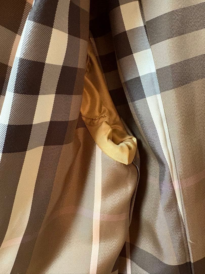 バーバリーブルーレーベルアンゴラフォックスファー ロングコート38