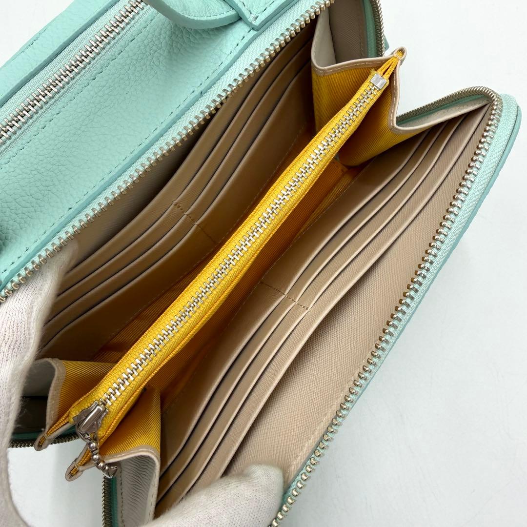 【美品】ADMJ ショルダーバッグ スワロフスキー モーツァルト ミントグリーン