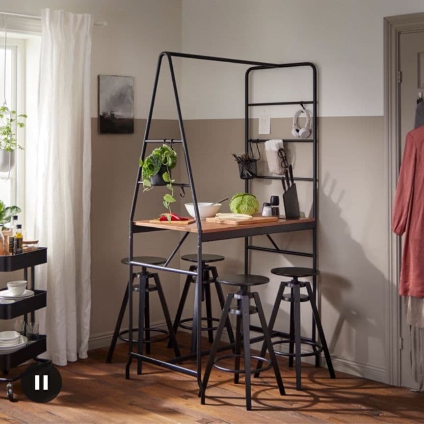 《送料込》IKEA ホーヴェルード テーブル 事務机 作業机 デスク 北欧家具