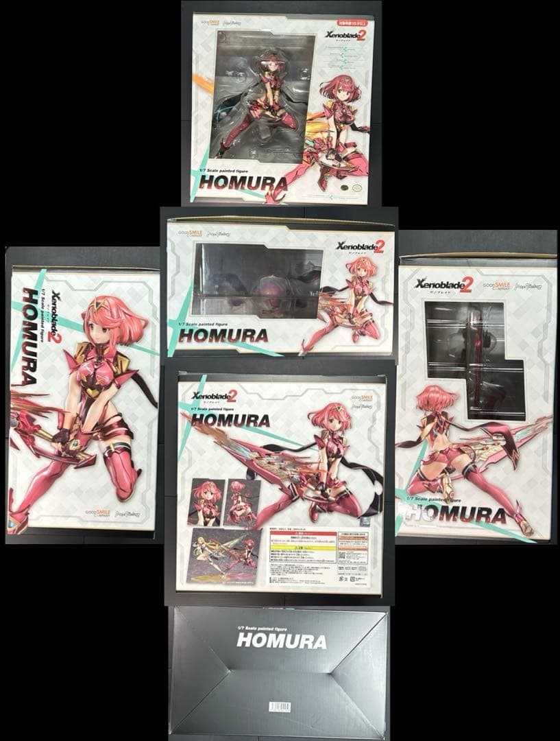 ゼノブレイド2ホムラヒカリ1/7スケール 塗装済完成品フィギュア　アクスタセット