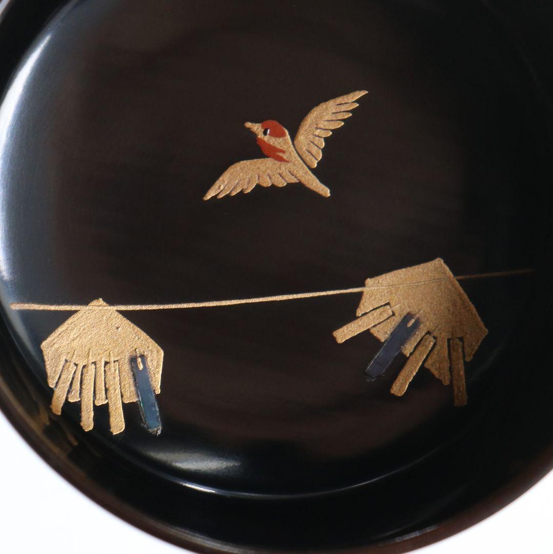 蒔絵師 山下泰園作 稲穂に雀 欅溜塗 長棗 茶道具 共箱 V989 - メルカリ