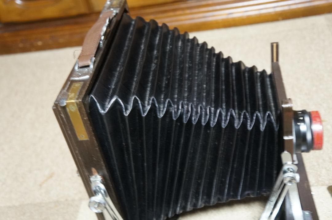 レトロ OKUHARA CAMERA オクハラカメラ 蛇腹 木製 大判 LPL カメラ