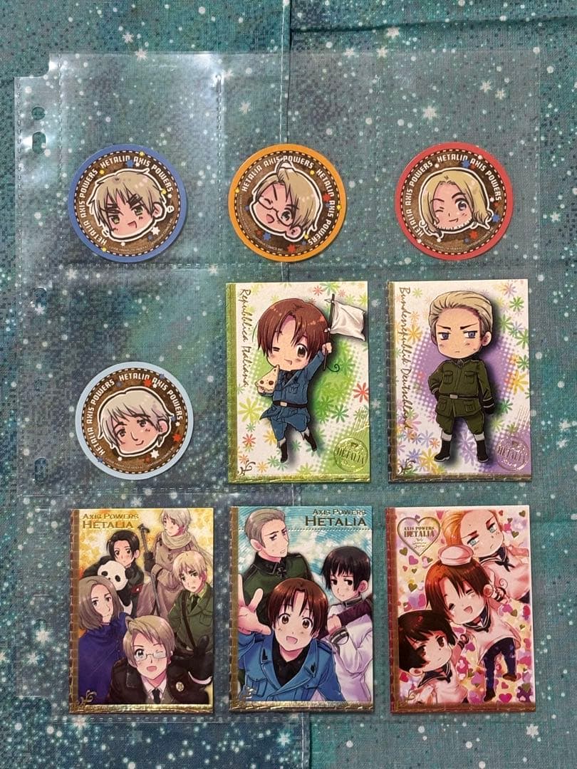 ヘタリア☆トレカ&シール72点セット☆