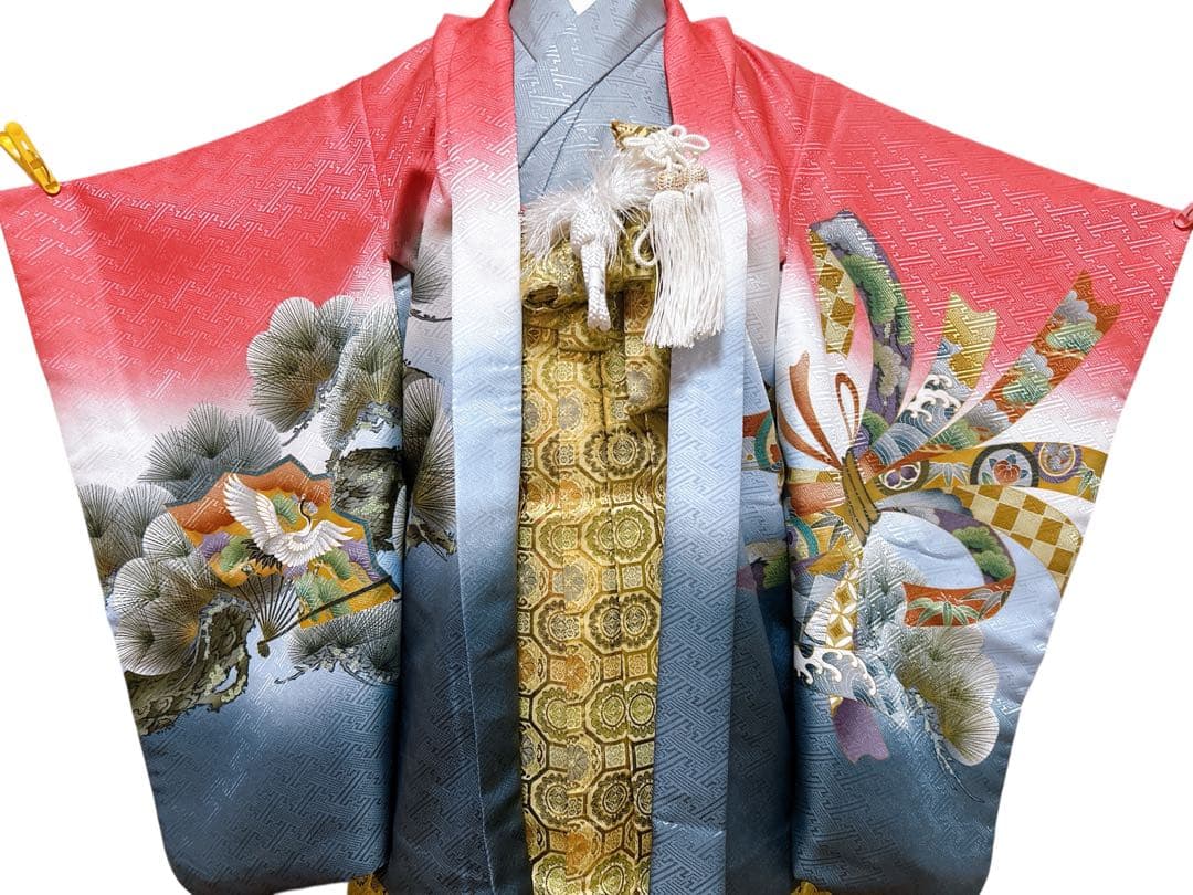 変わり色!ピンク×ゴールド♡七五三　5歳　男の子　フルセット　一式　美品