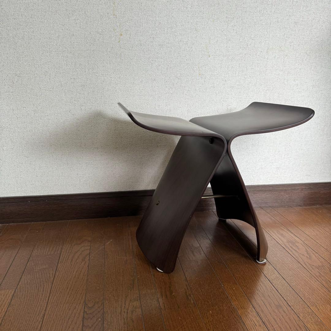 天童木工 バタフライスツール 椅子 民藝 柳宗理 ビンテージ チェア 古道具