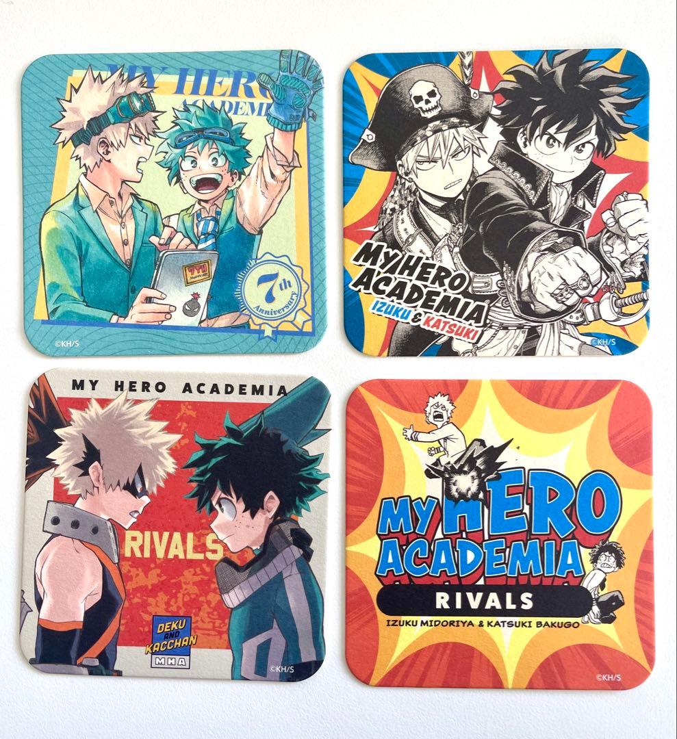 ヒロアカ RIVALS アートコースター 4枚セット 緑谷出久 爆豪勝己