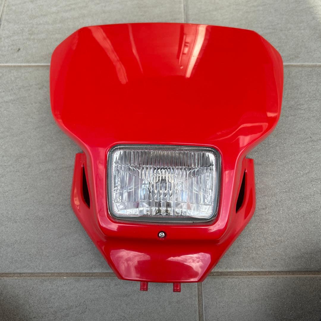 HONDA XR250 MD30 ヘッドライトユニット 赤 - メルカリ