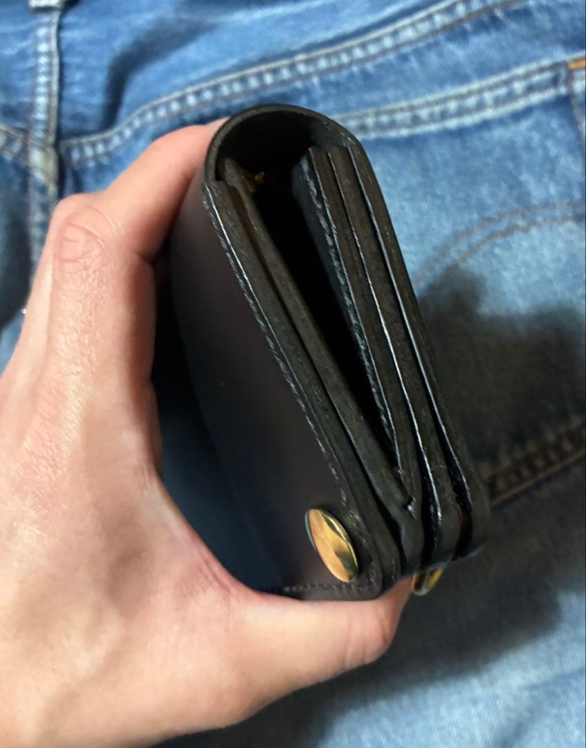 トラッカーウォレット　ミドル　イタリアンレザー　ブルガロ