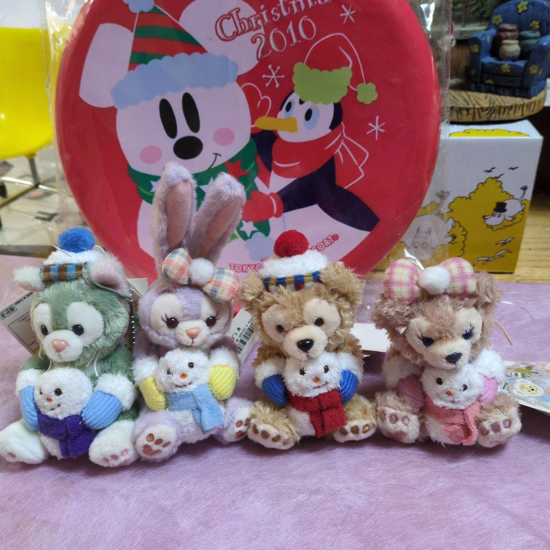 ダッフィーフレンズ2019ウィンターホリデー ぬいぐるみバッジ セット