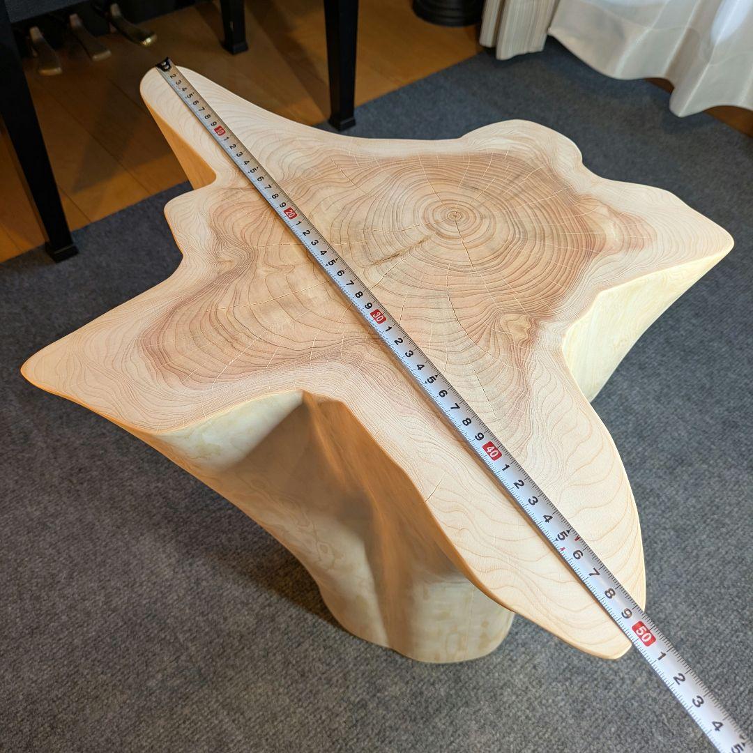 Ai　檜　切り株　丸太　椅子　スツール　 高さ約43.5㎝