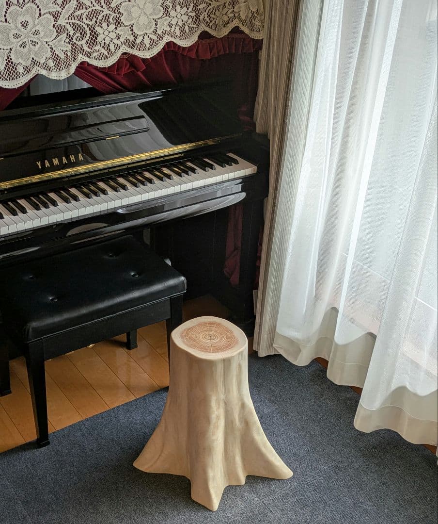 Ai　檜　切り株　丸太　椅子　スツール　 高さ約43.5㎝