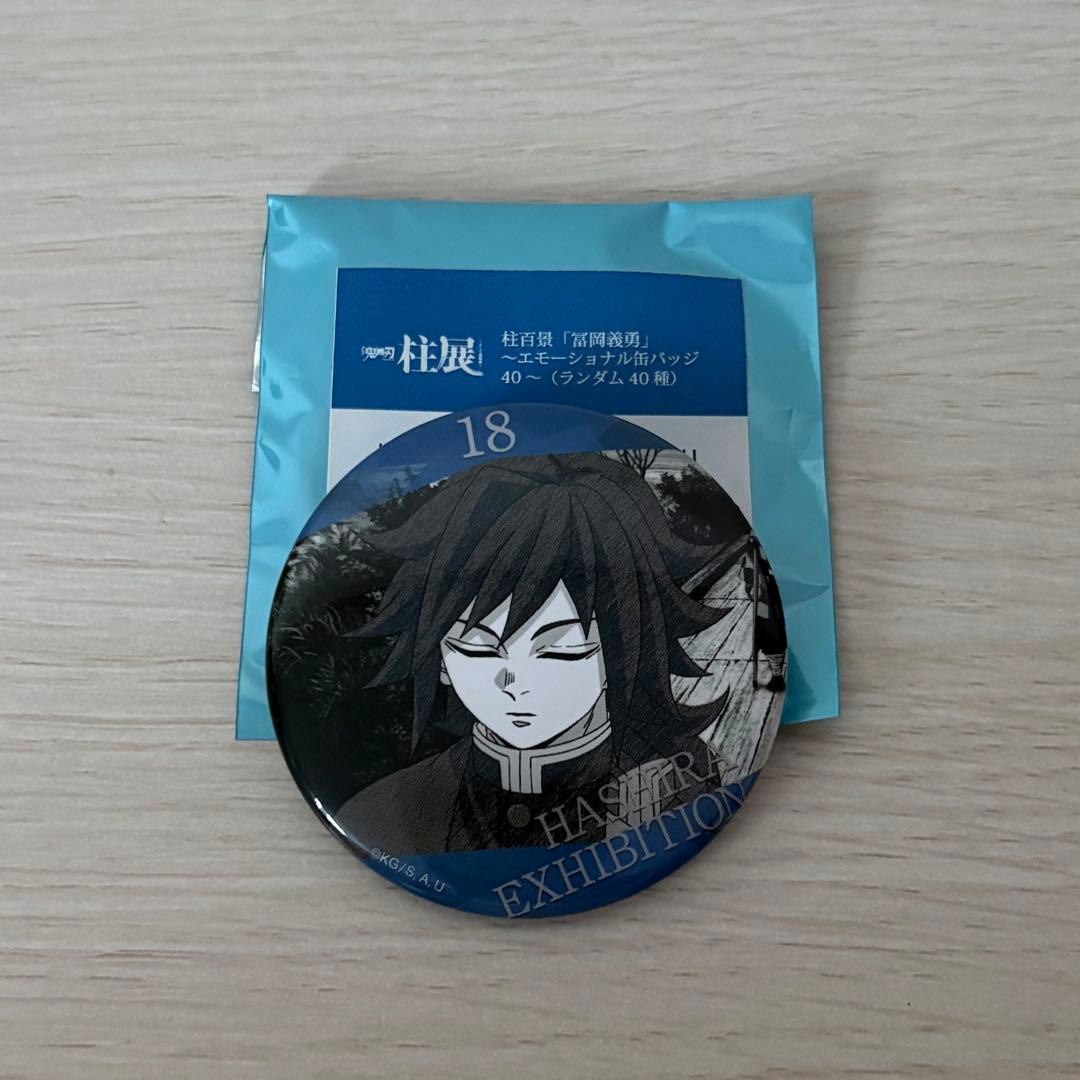 鬼滅の刃 柱展 冨岡義勇 柱百景 エモーショナル缶バッジ ランダム