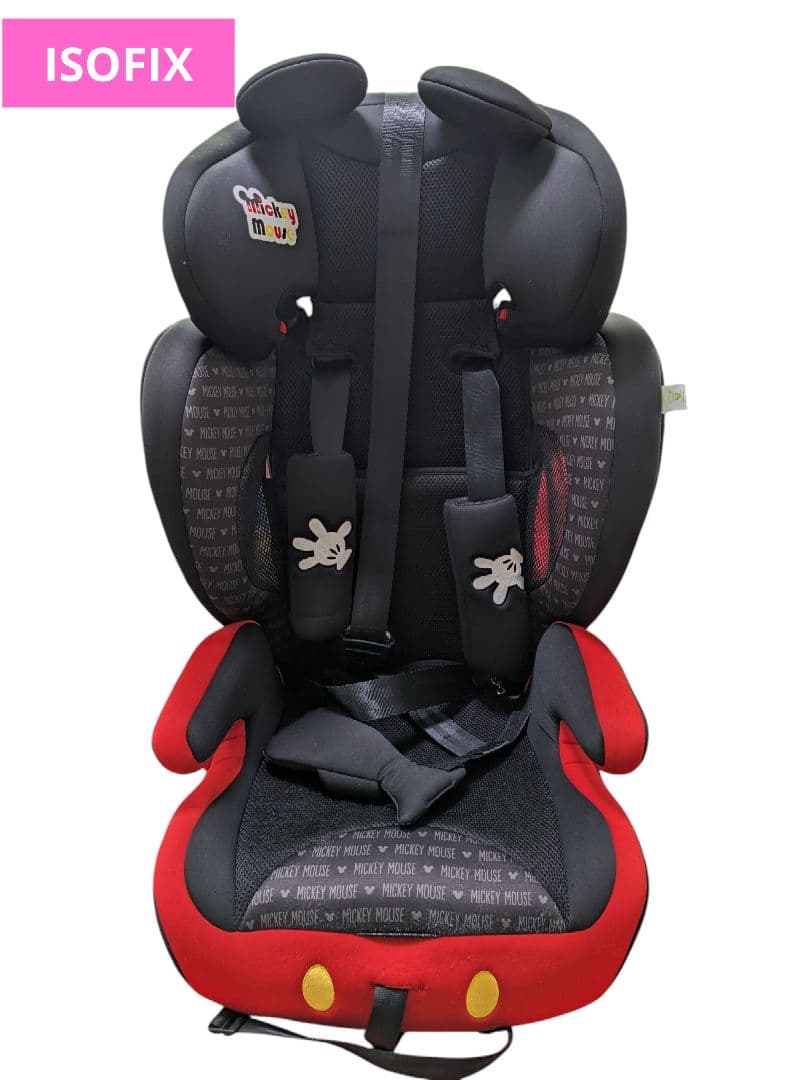ディズニー ハーネスジュニアFIX ミッキーマウス ISOFIX ジュニアシート