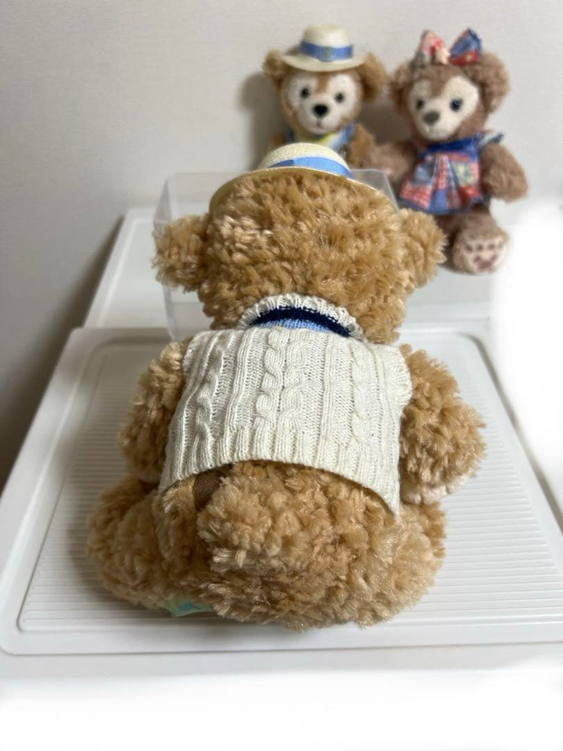 ダッフィー、シェリーメイぬいぐるみ、ぬいぐるみネックストラップセッ（スプリング）