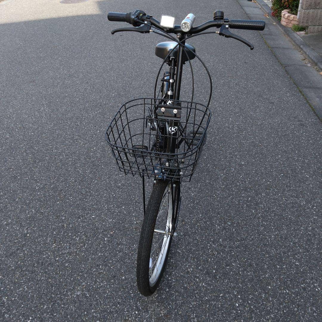 【マイ時計】KAZATO 折り畳み自転車 ブラック　20インチ