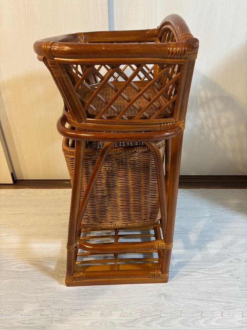 籐 脱衣かご ラタン