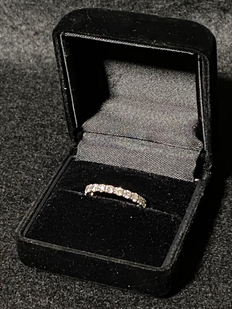 天然ダイヤモンド プラチナ フルエタニティリング pt900