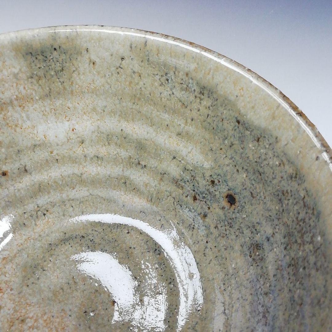 Ｔ１４５　茶碗　『竹灰釉』『東条秋津窯　藤村時雄』　共箱　抹茶碗　茶道具