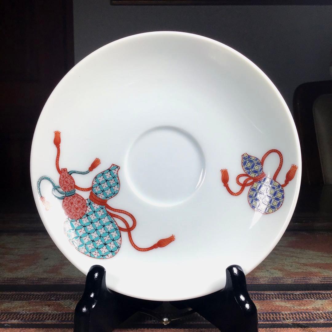 有田焼 山徳 カップ&ソーサー 『吉祥紋』 『雪輪紋』 十四代柿右衛門