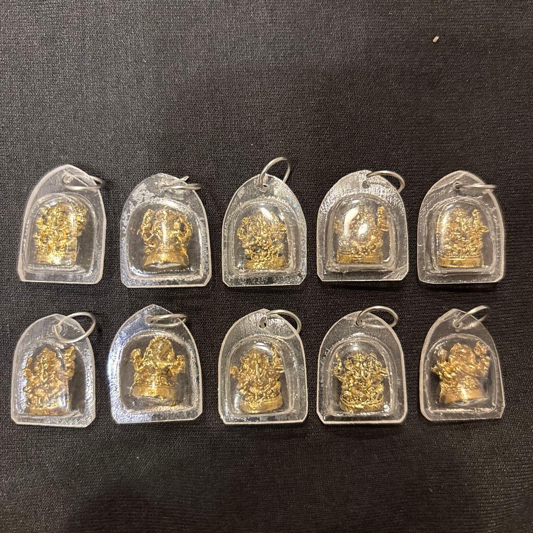 セット売り】タイのお守り プラクルアン ガネーシャ ミニ ペンダント