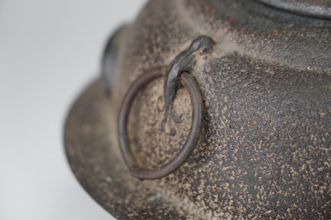 南部鉄瓶 狸 タヌキ 鉄瓶 煎茶道具 検：龍文堂亀文堂金壽堂