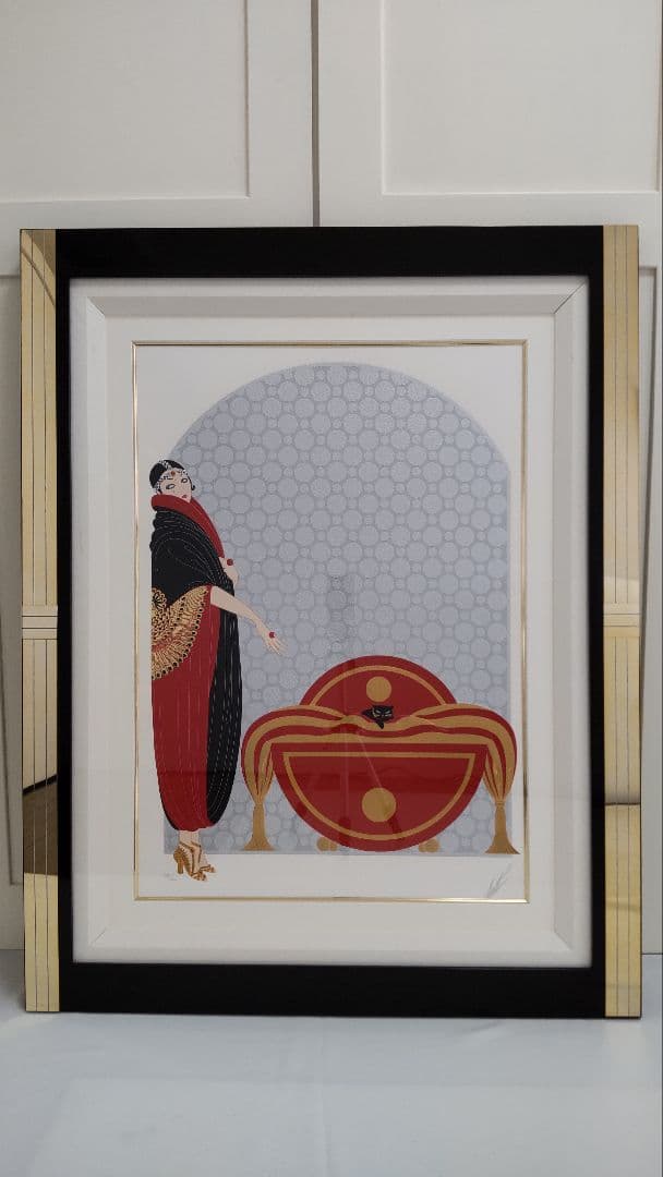 エルテ「エメラルドの瞳」シルクスクリーン直筆サイン・エディション有り