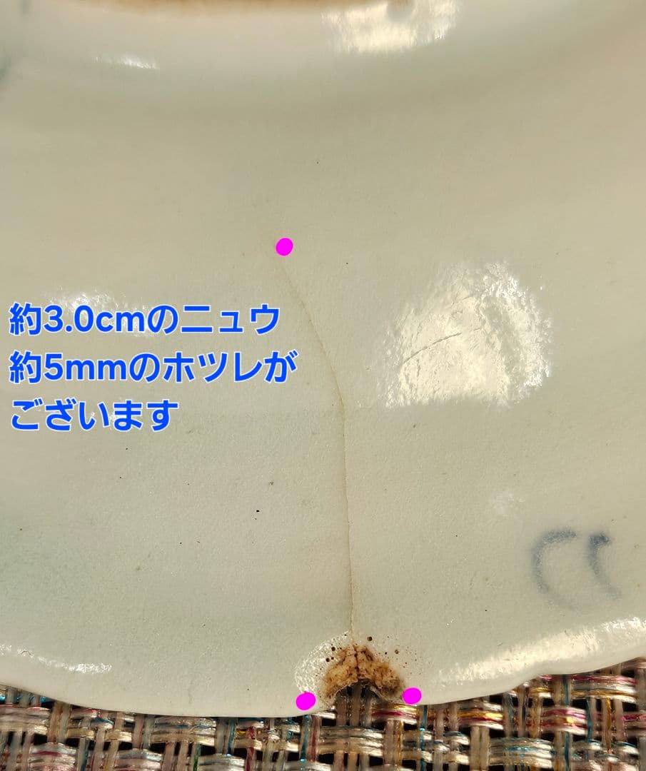 専用ページ】【本物保証❗】江戸前期 初期伊万里 芙蓉手花鳥図輪花皿