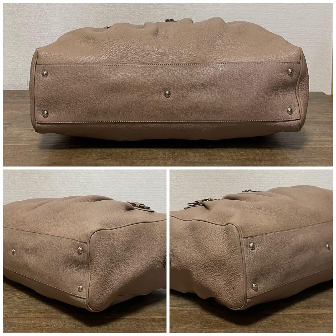 ■Ferragamo（フェラガモ）良品 / レザー /ハンドバッグ/ ベージュ系