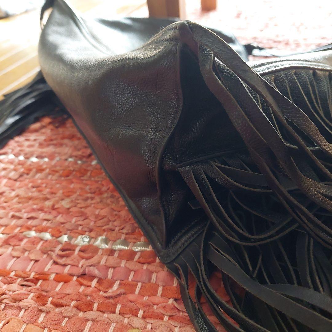 PRADA ナッパ フリンジ ブラウン Prada ナッパレザー ショルダーバッグ