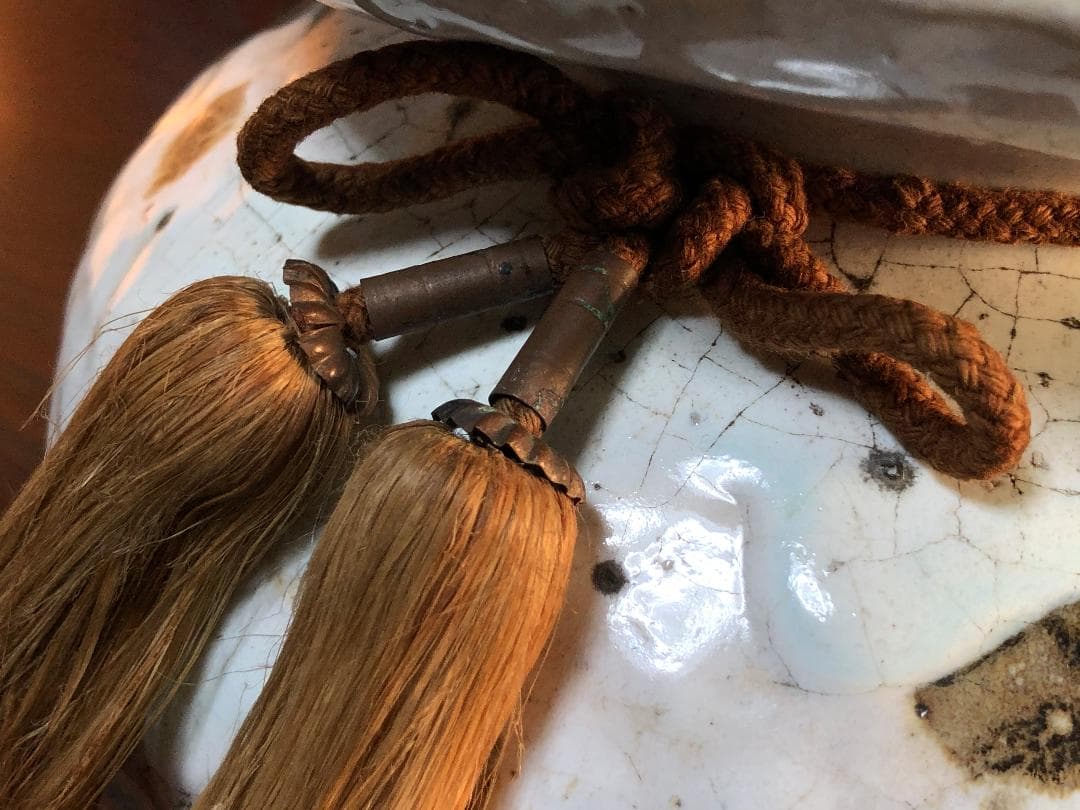 金海砂金袋型花瓶】 粉引白釉鉄砂彩 益子 合田好道・