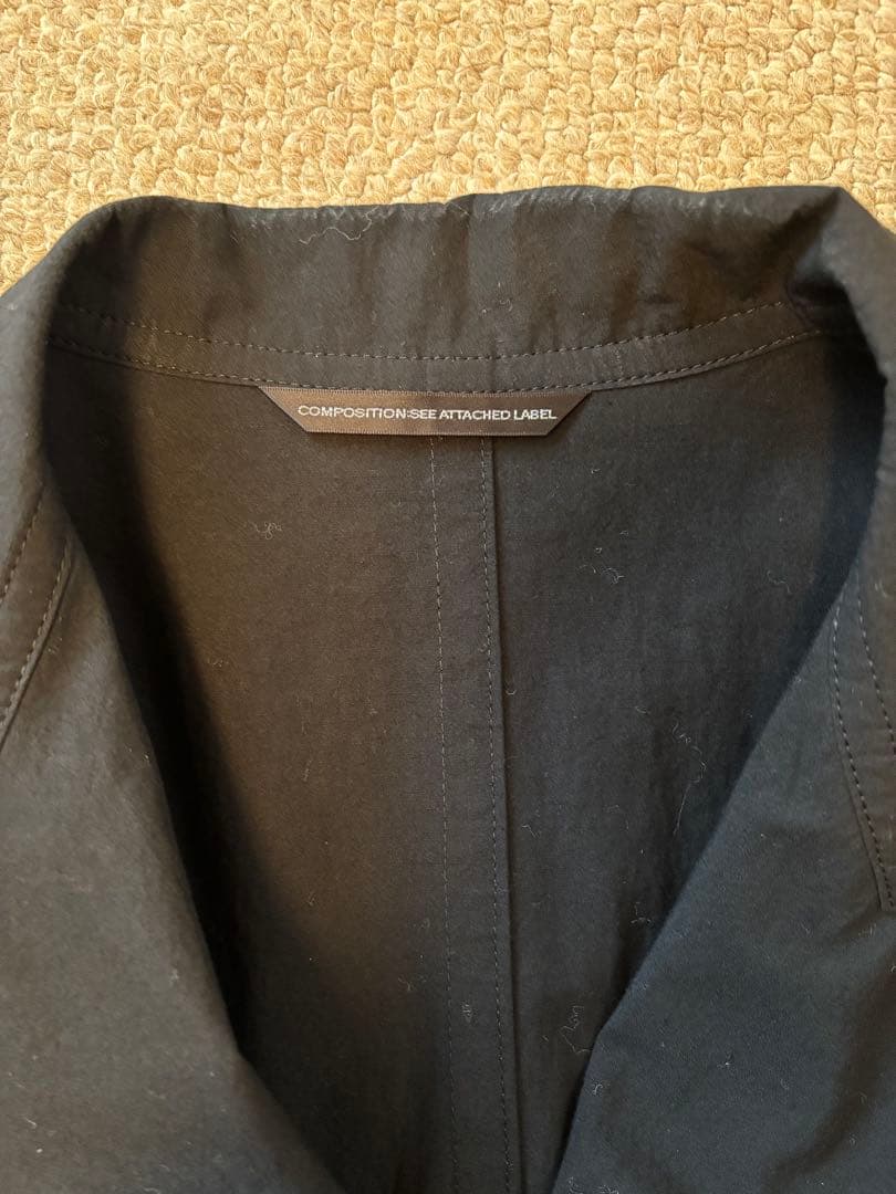 y´s、ブラック ダブルブレスト 、スプリングコート