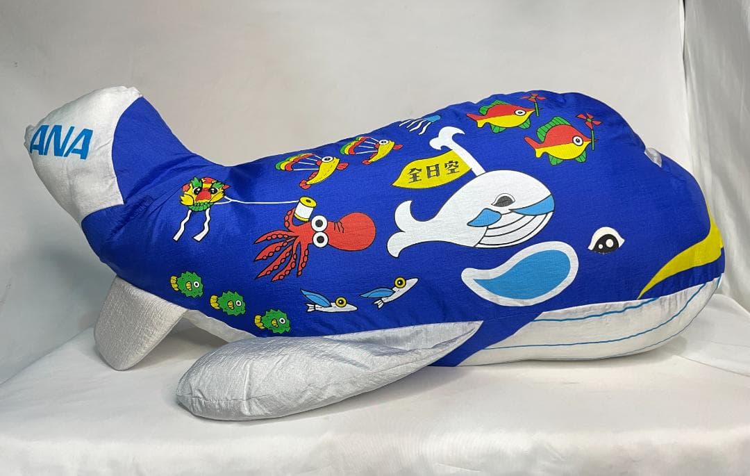 レア！当時物・全日空　ANA　マリンジャンボ　ビッグぬいぐるみ・バンダイ