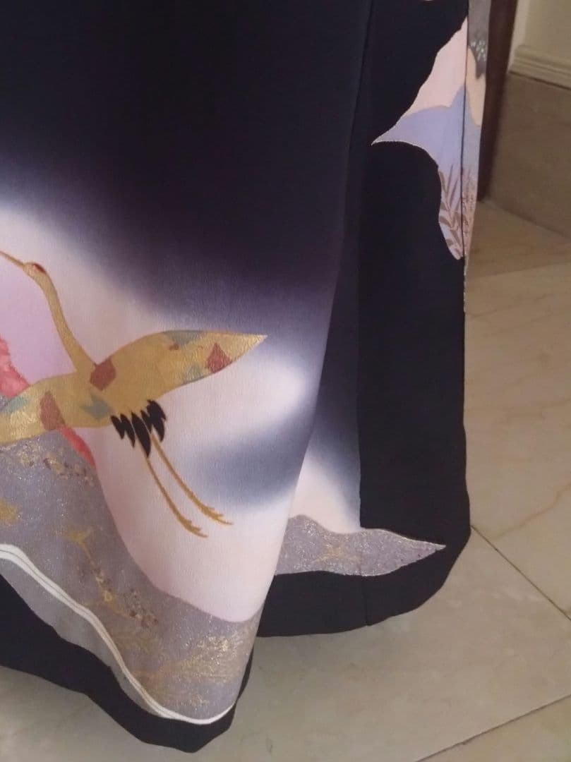 ③着物リメイク✨ М✨上品な留袖ドレス✨