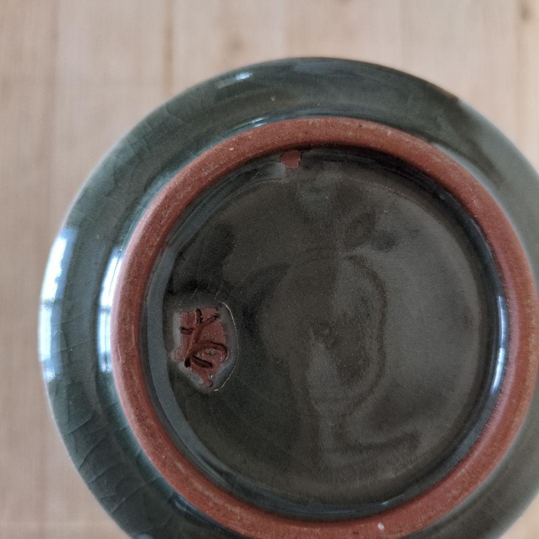 値下げ!!】美品 青磁中蕪花入 墨田金太漢 茶道具 韓国 尊式の通販はau