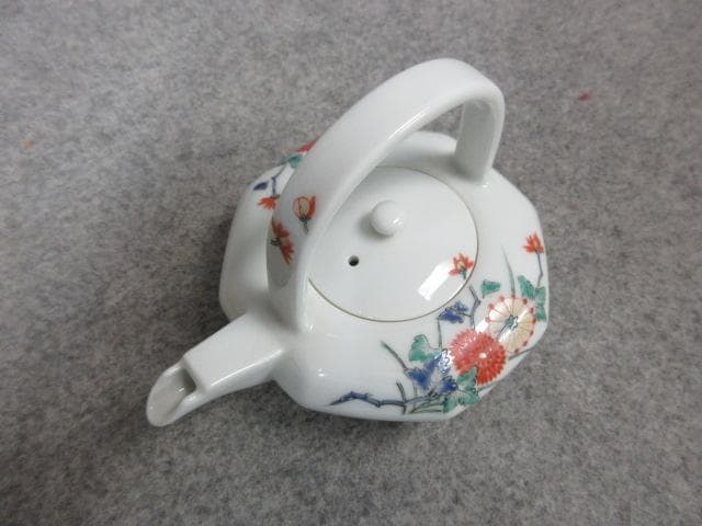 十三代 酒井田柿右衛門 錦手 菊文 面取り 銚子 共箱 [B23507] - メルカリ